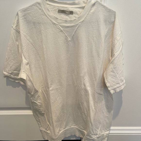 Men Mango white t shirt - Picture 1 of 3